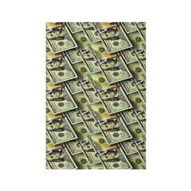 Обложка для паспорта матовая кожа с принтом Деньги в Кировске, натуральная матовая кожа | размер 19,3 х 13,7 см; прозрачные пластиковые крепления | 3d | benjamin franklin | америка | богатство | валюта | денежные купюры | деньги | доллар | зеленые | сша | текстуры