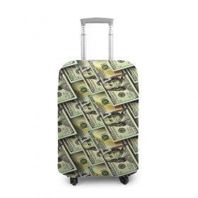 Чехол для чемодана 3D с принтом Деньги в Кировске, 86% полиэфир, 14% спандекс | двустороннее нанесение принта, прорези для ручек и колес | 3d | benjamin franklin | америка | богатство | валюта | денежные купюры | деньги | доллар | зеленые | сша | текстуры