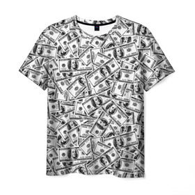 Мужская футболка 3D с принтом Benjamin Franklin $ в Кировске, 100% полиэфир | прямой крой, круглый вырез горловины, длина до линии бедер | 3d | benjamin franklin | америка | богатство | валюта | денежные купюры | деньги | доллар | зеленые | сша | текстуры