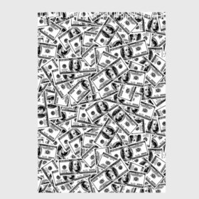 Скетчбук с принтом Benjamin Franklin S в Кировске, 100% бумага
 | 48 листов, плотность листов — 100 г/м2, плотность картонной обложки — 250 г/м2. Листы скреплены сверху удобной пружинной спиралью | Тематика изображения на принте: 3d | benjamin franklin | америка | богатство | валюта | денежные купюры | деньги | доллар | зеленые | сша | текстуры