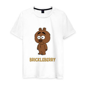 Мужская футболка хлопок с принтом Malloy (Brickleberry) в Кировске, 100% хлопок | прямой крой, круглый вырез горловины, длина до линии бедер, слегка спущенное плечо. | Тематика изображения на принте: brickleberry | malloy