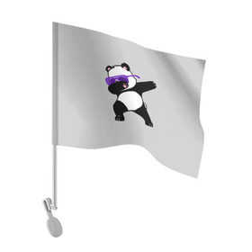Флаг для автомобиля с принтом Panda в Кировске, 100% полиэстер | Размер: 30*21 см | Тематика изображения на принте: panda dab | животные | панда