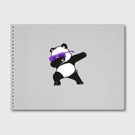 Альбом для рисования с принтом Panda в Кировске, 100% бумага
 | матовая бумага, плотность 200 мг. | Тематика изображения на принте: panda dab | животные | панда