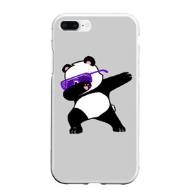 Чехол для iPhone 7Plus/8 Plus матовый с принтом Panda в Кировске, Силикон | Область печати: задняя сторона чехла, без боковых панелей | Тематика изображения на принте: panda dab | животные | панда