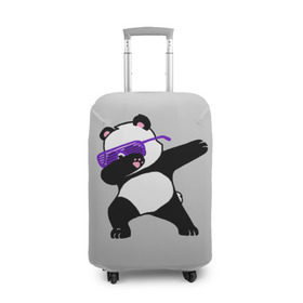 Чехол для чемодана 3D с принтом Panda в Кировске, 86% полиэфир, 14% спандекс | двустороннее нанесение принта, прорези для ручек и колес | panda dab | животные | панда