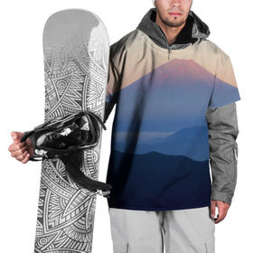 Накидка на куртку 3D с принтом Фудзияма в Кировске, 100% полиэстер |  | Тематика изображения на принте: fuji | вулкан | горы | рассвет | солнце | туман | утро | япония