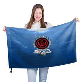 Флаг 3D с принтом ОСНАЗ ВМФ в Кировске, 100% полиэстер | плотность ткани — 95 г/м2, размер — 67 х 109 см. Принт наносится с одной стороны | вмф | осназ | осназ вмф | разведка | флот