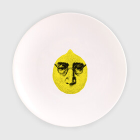 Тарелка с принтом John Lemon карандашем в Кировске, фарфор | диаметр - 210 мм
диаметр для нанесения принта - 120 мм | Тематика изображения на принте: john lennon | the beatles | битлз | джон леннон | лимон