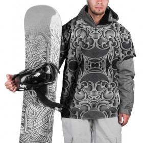 Накидка на куртку 3D с принтом Железные Цветы в Кировске, 100% полиэстер |  | 3d | абстракция | абстракция красок | арт | краска | металл | прикольные | текстура | штрихи
