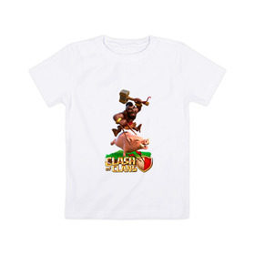 Детская футболка хлопок с принтом Clash of Clans 9 в Кировске, 100% хлопок | круглый вырез горловины, полуприлегающий силуэт, длина до линии бедер | clash of clans | игры | клэш оф кланс