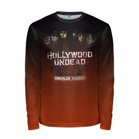 Мужской лонгслив 3D с принтом Hollywood Undead 2 в Кировске, 100% полиэстер | длинные рукава, круглый вырез горловины, полуприлегающий силуэт | hollywood undead | голливудская нежить
