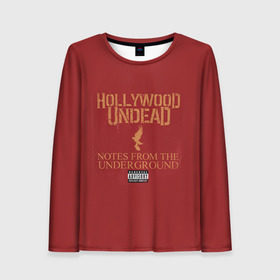 Женский лонгслив 3D с принтом Hollywood Undead 8 в Кировске, 100% полиэстер | длинные рукава, круглый вырез горловины, полуприлегающий силуэт | hollywood undead | голливудская нежить