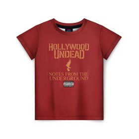 Детская футболка 3D с принтом Hollywood Undead 8 в Кировске, 100% гипоаллергенный полиэфир | прямой крой, круглый вырез горловины, длина до линии бедер, чуть спущенное плечо, ткань немного тянется | hollywood undead | голливудская нежить