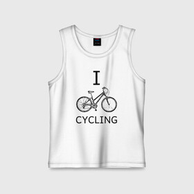 Детская майка хлопок с принтом I love cycling в Кировске,  |  | bicycle | bike | bmx | cycling | enjoy | i | like | love | moto | ride | rider | sport | байк | велик | вело | велосипед | велосипедист | ездить | зож | катать | кататься | лето | спорт | спортсмен