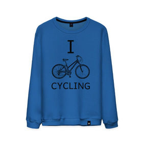 Мужской свитшот хлопок с принтом I love cycling в Кировске, 100% хлопок |  | bicycle | bike | bmx | cycling | enjoy | i | like | love | moto | ride | rider | sport | байк | велик | вело | велосипед | велосипедист | ездить | зож | катать | кататься | лето | спорт | спортсмен