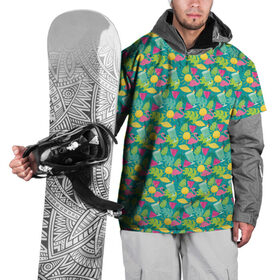 Накидка на куртку 3D с принтом Гаваи в Кировске, 100% полиэстер |  | Тематика изображения на принте: aloha | fruits | hawaii | summer | ананас | арбуз | гаваи | пальмы | пляж | солнце | тропики | фламинго | флорида | фрукты