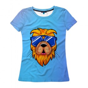 Женская футболка 3D с принтом Dog hipster в Кировске, 100% полиэфир ( синтетическое хлопкоподобное полотно) | прямой крой, круглый вырез горловины, длина до линии бедер | animal | beast | brand | brute | dog | pet | голова животного | животные | лето | очки | собака | хипстер | шерсть