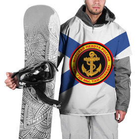 Накидка на куртку 3D с принтом Морская пехота России в Кировске, 100% полиэстер |  | Тематика изображения на принте: 3d | вмф | море | морпехи | морские | флаг | якорь