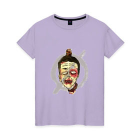 Женская футболка хлопок с принтом Zombie в Кировске, 100% хлопок | прямой крой, круглый вырез горловины, длина до линии бедер, слегка спущенное плечо | 21 | top | twenty one pilots | zombie | зомби | музыка | пилоты
