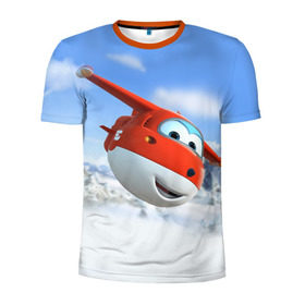 Мужская футболка 3D спортивная с принтом Супер крылья 1 в Кировске, 100% полиэстер с улучшенными характеристиками | приталенный силуэт, круглая горловина, широкие плечи, сужается к линии бедра | 