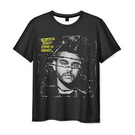 Мужская футболка 3D с принтом The Weeknd в Кировске, 100% полиэфир | прямой крой, круглый вырез горловины, длина до линии бедер | the weeknd | викенд | тесфайе | уикенд