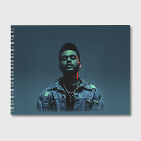 Альбом для рисования с принтом The Weeknd в Кировске, 100% бумага
 | матовая бумага, плотность 200 мг. | the weeknd | викенд | тесфайе | уикенд
