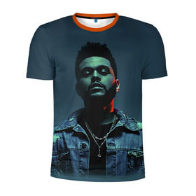 Мужская футболка 3D спортивная с принтом The Weeknd в Кировске, 100% полиэстер с улучшенными характеристиками | приталенный силуэт, круглая горловина, широкие плечи, сужается к линии бедра | the weeknd | викенд | тесфайе | уикенд