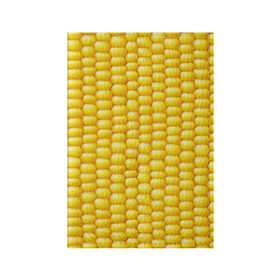 Обложка для паспорта матовая кожа с принтом Сладкая вареная кукуруза в Кировске, натуральная матовая кожа | размер 19,3 х 13,7 см; прозрачные пластиковые крепления | еда | кукуруза