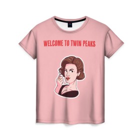 Женская футболка 3D с принтом Одри Хорн 2 в Кировске, 100% полиэфир ( синтетическое хлопкоподобное полотно) | прямой крой, круглый вырез горловины, длина до линии бедер | twin peaks | вишенка | дэвид линч | совы не то чем кажутся | твин пикс