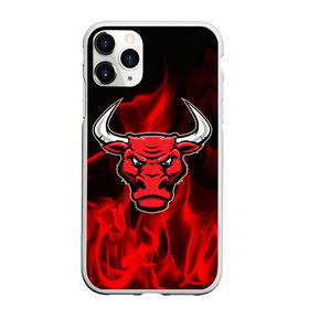 Чехол для iPhone 11 Pro Max матовый с принтом Angry bull в Кировске, Силикон |  | 3d | angry bull | in fire | бык | в огне | дым | животные | мощь | огненный | огонь | пламя | пожар | сила | стихия