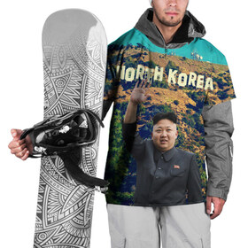 Накидка на куртку 3D с принтом NORTH KOREA в Кировске, 100% полиэстер |  | Тематика изображения на принте: hollywood | kim jong un | north korea | ким чен ын | северная корея
