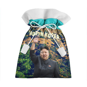 Подарочный 3D мешок с принтом NORTH KOREA в Кировске, 100% полиэстер | Размер: 29*39 см | hollywood | kim jong un | north korea | ким чен ын | северная корея