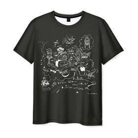Мужская футболка 3D с принтом ДДТ в Кировске, 100% полиэфир | прямой крой, круглый вырез горловины, длина до линии бедер | Тематика изображения на принте: ddt | ддт | русский рок | шевчук