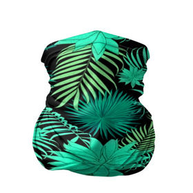 Бандана-труба 3D с принтом Tropical pattern в Кировске, 100% полиэстер, ткань с особыми свойствами — Activecool | плотность 150‒180 г/м2; хорошо тянется, но сохраняет форму | 3d | арт | лето | листья | пальмы | текстура | узор | цветы