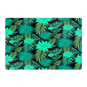 Магнитный плакат 3Х2 с принтом Tropical pattern в Кировске, Полимерный материал с магнитным слоем | 6 деталей размером 9*9 см | 3d | арт | лето | листья | пальмы | текстура | узор | цветы