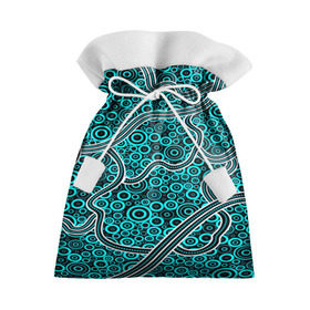 Подарочный 3D мешок с принтом Aboriginal pattern в Кировске, 100% полиэстер | Размер: 29*39 см | Тематика изображения на принте: абстракции | арт | волны | узор | фигуры