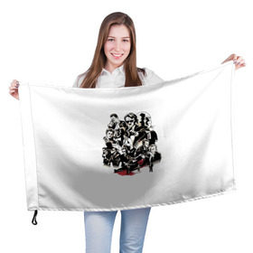 Флаг 3D с принтом Бешеные псы в Кировске, 100% полиэстер | плотность ткани — 95 г/м2, размер — 67 х 109 см. Принт наносится с одной стороны | бешеные псы | тарантино