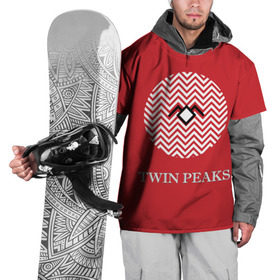 Накидка на куртку 3D с принтом Twin Peaks в Кировске, 100% полиэстер |  | Тематика изображения на принте: 3d | арт | надпись | сериал | твин пикс | фильмы