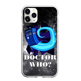 Чехол для iPhone 11 Pro матовый с принтом Doctor who? в Кировске, Силикон |  | 3d | арт | доктор кто | звезды | космос | надпись | сериал | фильмы