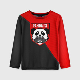 Детский лонгслив 3D с принтом PandafxTM в Кировске, 100% полиэстер | длинные рукава, круглый вырез горловины, полуприлегающий силуэт
 | 7f united | fifa | pandafx | панда