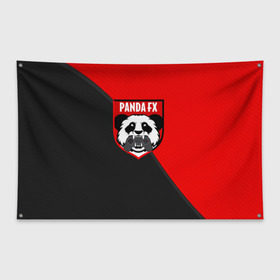 Флаг-баннер с принтом PandafxTM в Кировске, 100% полиэстер | размер 67 х 109 см, плотность ткани — 95 г/м2; по краям флага есть четыре люверса для крепления | 7f united | fifa | pandafx | панда