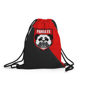 Рюкзак-мешок 3D с принтом PandafxTM в Кировске, 100% полиэстер | плотность ткани — 200 г/м2, размер — 35 х 45 см; лямки — толстые шнурки, застежка на шнуровке, без карманов и подкладки | 7f united | fifa | pandafx | панда