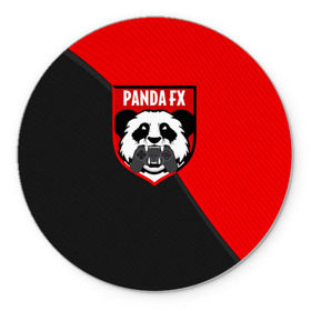 Коврик круглый с принтом PandafxTM в Кировске, резина и полиэстер | круглая форма, изображение наносится на всю лицевую часть | 7f united | fifa | pandafx | панда