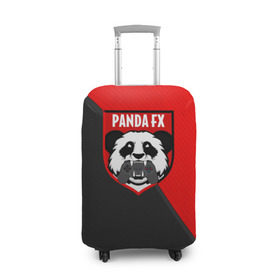 Чехол для чемодана 3D с принтом PandafxTM в Кировске, 86% полиэфир, 14% спандекс | двустороннее нанесение принта, прорези для ручек и колес | 7f united | fifa | pandafx | панда