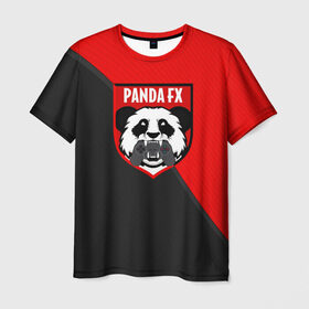 Мужская футболка 3D с принтом PandafxTM в Кировске, 100% полиэфир | прямой крой, круглый вырез горловины, длина до линии бедер | 7f united | fifa | pandafx | панда