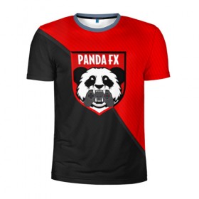 Мужская футболка 3D спортивная с принтом PandafxTM в Кировске, 100% полиэстер с улучшенными характеристиками | приталенный силуэт, круглая горловина, широкие плечи, сужается к линии бедра | 7f united | fifa | pandafx | панда