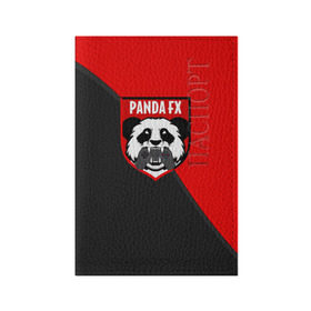 Обложка для паспорта матовая кожа с принтом PandafxTM в Кировске, натуральная матовая кожа | размер 19,3 х 13,7 см; прозрачные пластиковые крепления | 7f united | fifa | pandafx | панда