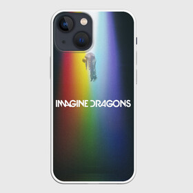 Чехол для iPhone 13 mini с принтом Imagine Dragons в Кировске,  |  | demons | evolve | mirrors | radioactive | драконы | космос | музыка | нло | ночь | поп | радуга | рок | свет