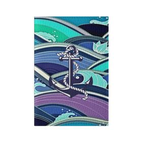 Обложка для паспорта матовая кожа с принтом Моряк в Кировске, натуральная матовая кожа | размер 19,3 х 13,7 см; прозрачные пластиковые крепления | Тематика изображения на принте: blue | брызги | вмф | вода | военный | волны | капли | море | океан