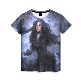 Женская футболка 3D с принтом Йеннифер в Кировске, 100% полиэфир ( синтетическое хлопкоподобное полотно) | прямой крой, круглый вырез горловины, длина до линии бедер | witcher | ведьмак | витчер | геральд